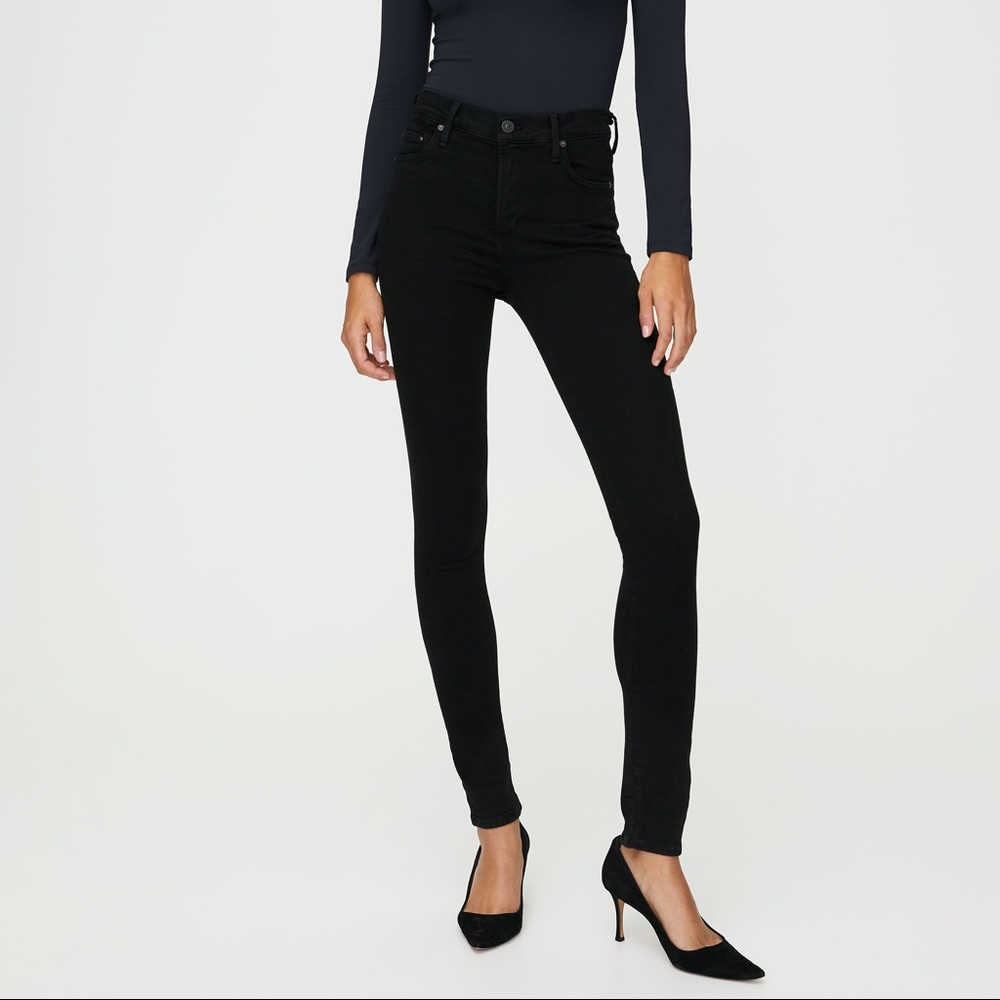 Citizens of Humanity Black Rocket Skinny Jeans